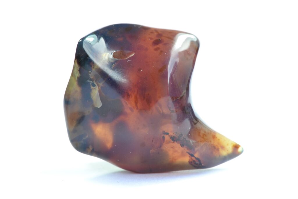 saharagems blue amber sumatra indonesia polished 5