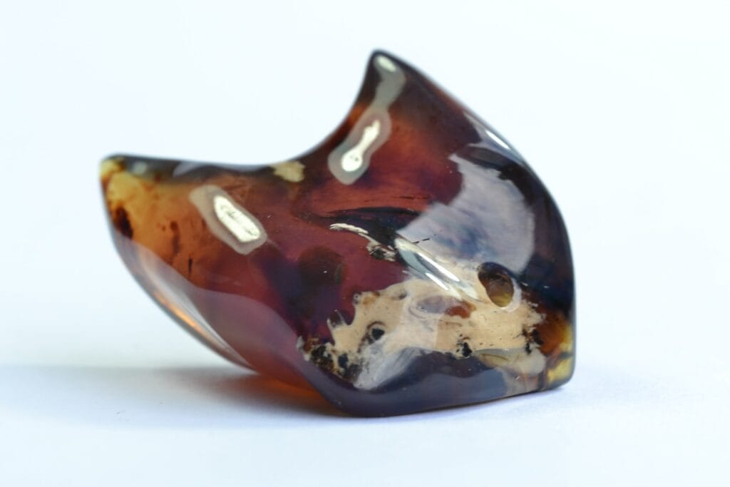 saharagems blue amber sumatra indonesia polished 6