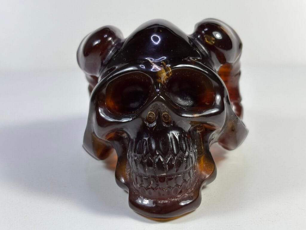 saharagems blue amber sumatra indonesia skull 1