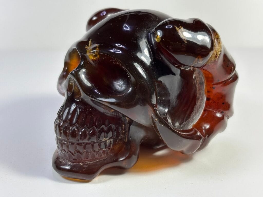 saharagems blue amber sumatra indonesia skull 3